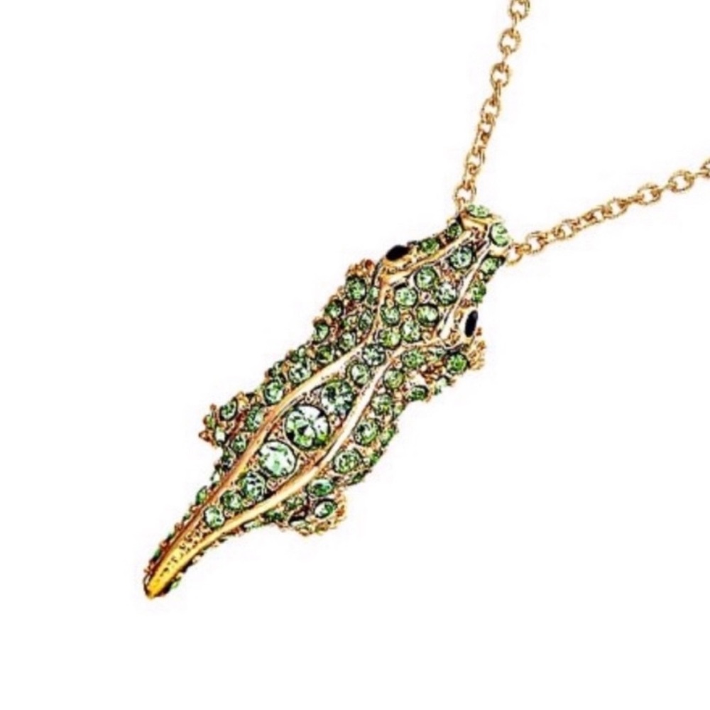 KATE SPADE • Swamped Alligator Crocodile Necklace